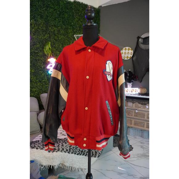 Vintage Louisville Slugger Letterman Jacket XL - Picture 2 of 10